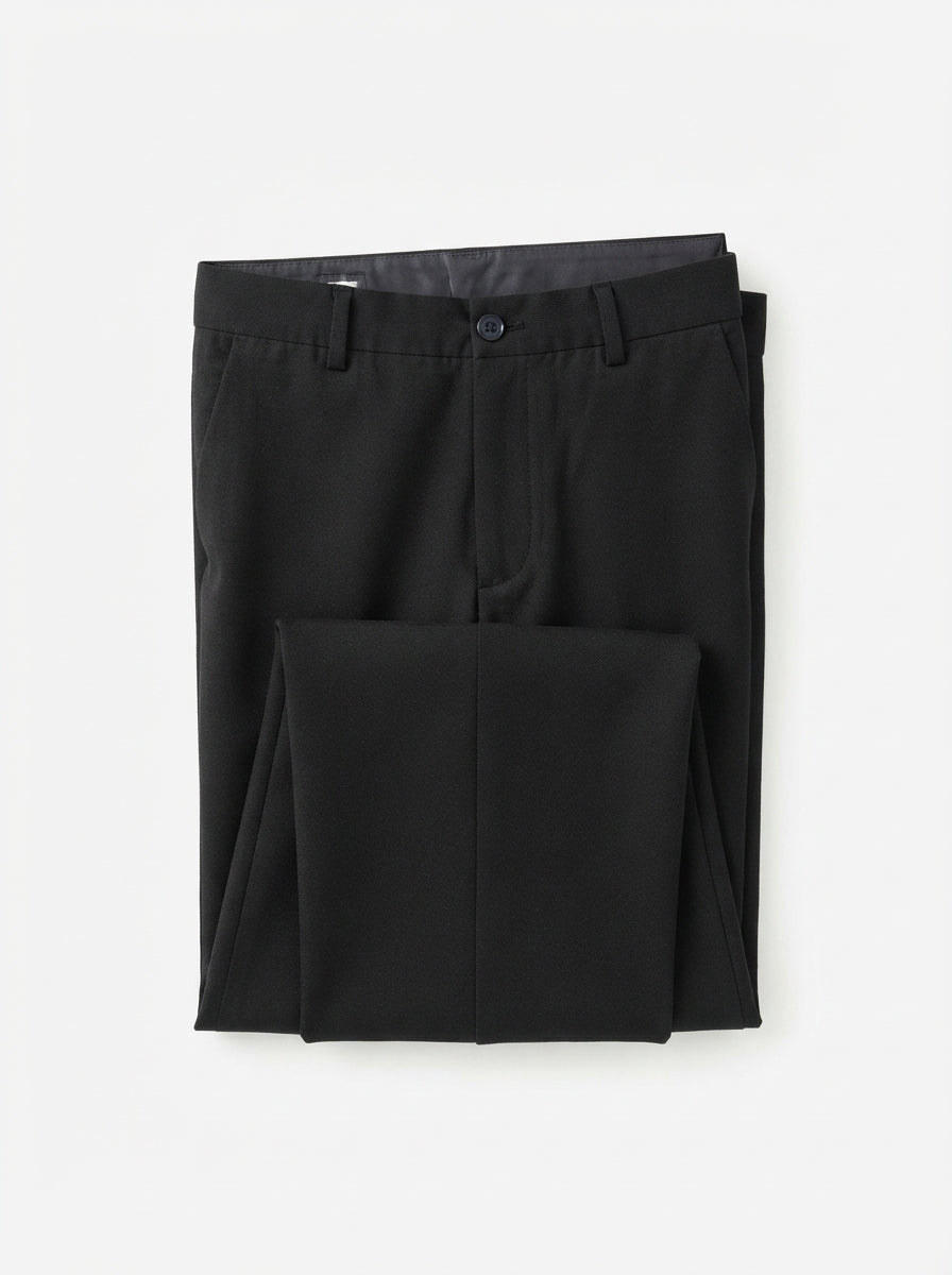 Men's Smart Casual Stretch Solid Trousers