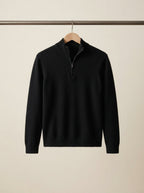 Cashmere Half-Zip Pullover Sweater