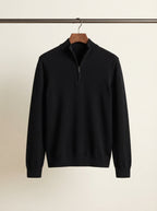 Wool Blend Half-Zip Sweater