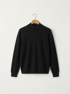 Essential Ribbed Mock Neck Sweater