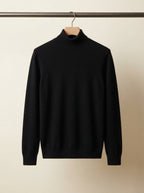 Sophisticated Wool Blend Turtleneck Sweater