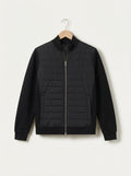 Smart-Casual Quilted Hybrid Knitted Sleeve Jacket