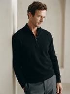 Wool Blend Half-Zip Sweater