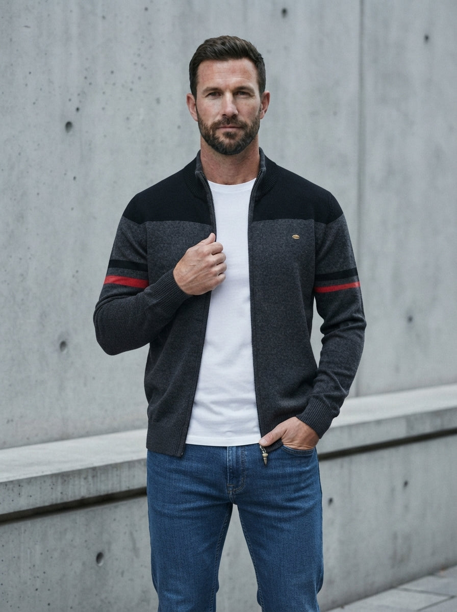 Men's Classic Cotton Zip Sweater
