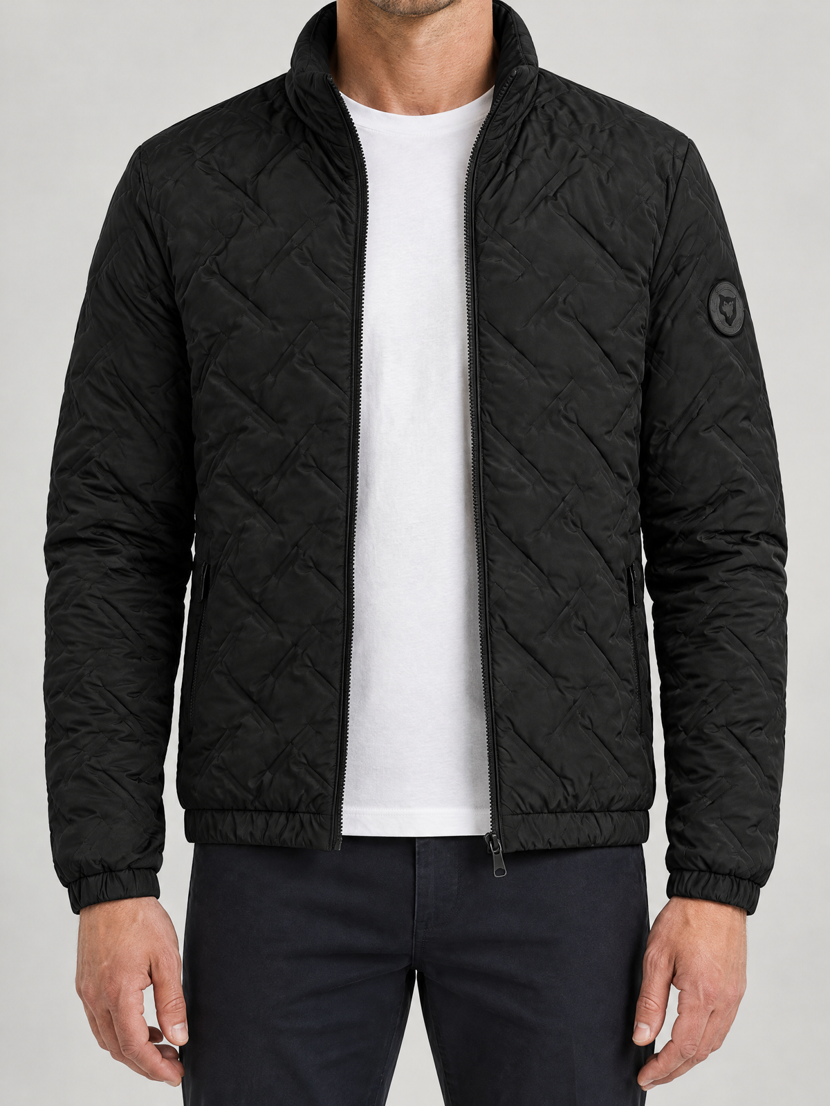 Quilted Stand Collar Jacket
