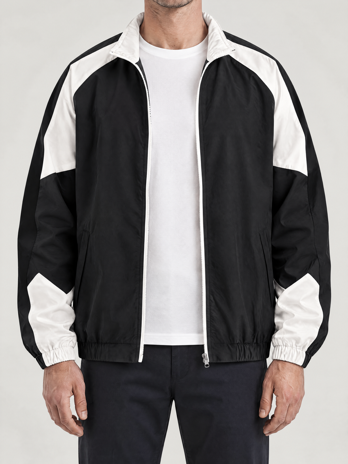 Travis Colour Block Zip-Up Jacket
