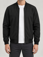 Classic Men's Bomber Jacket - Black