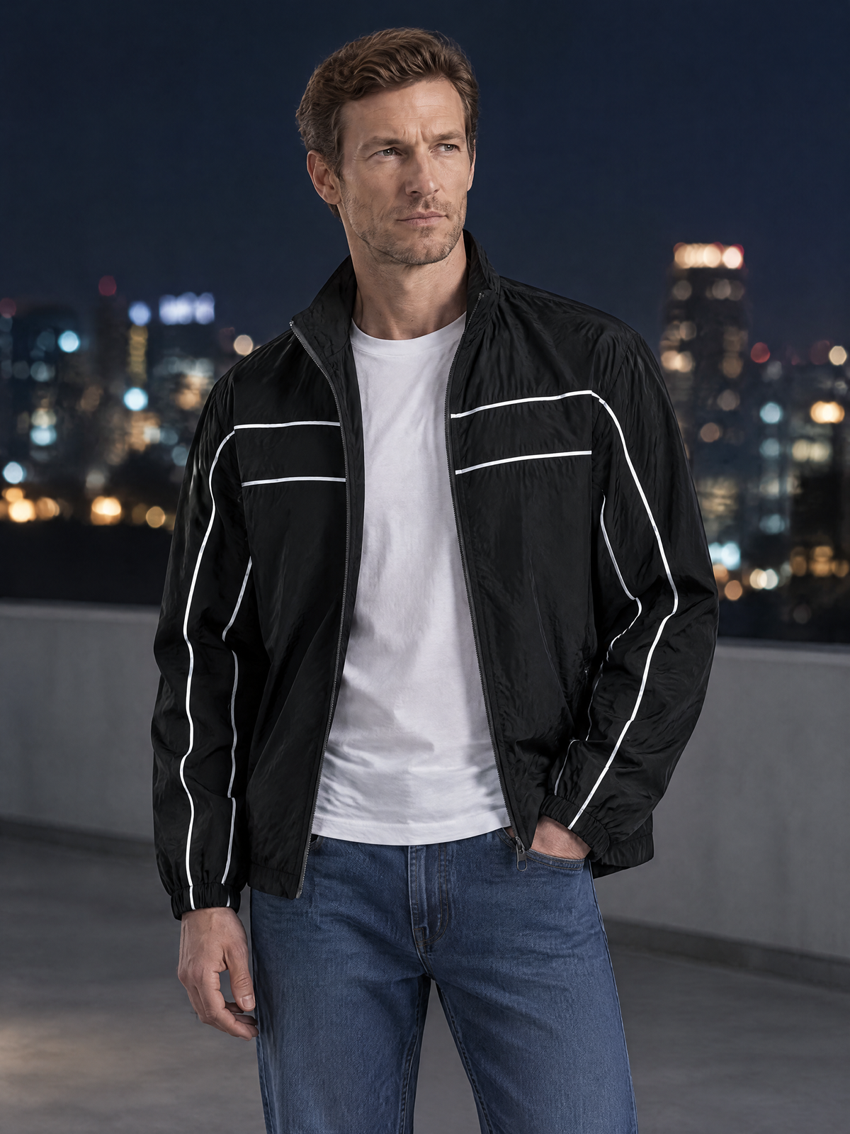 Kai Luminous Stripe Zip Jacket