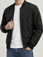 Classic Men's Bomber Jacket - Black