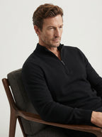 Wool Blend Half-Zip Sweater