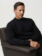 Cable Knit Crewneck Sweater
