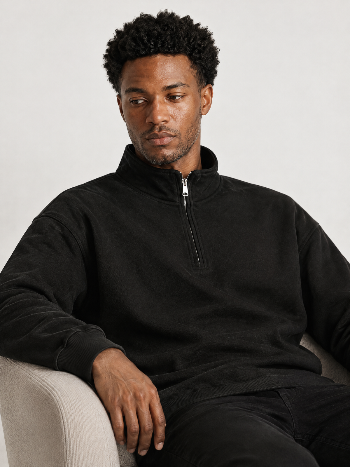 Casual Half-Zip Sweatshirt