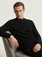 Essential Ribbed Mock Neck Sweater