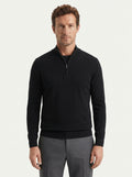 Wool Blend Half-Zip Sweater