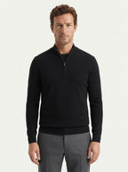 Wool Blend Half-Zip Sweater