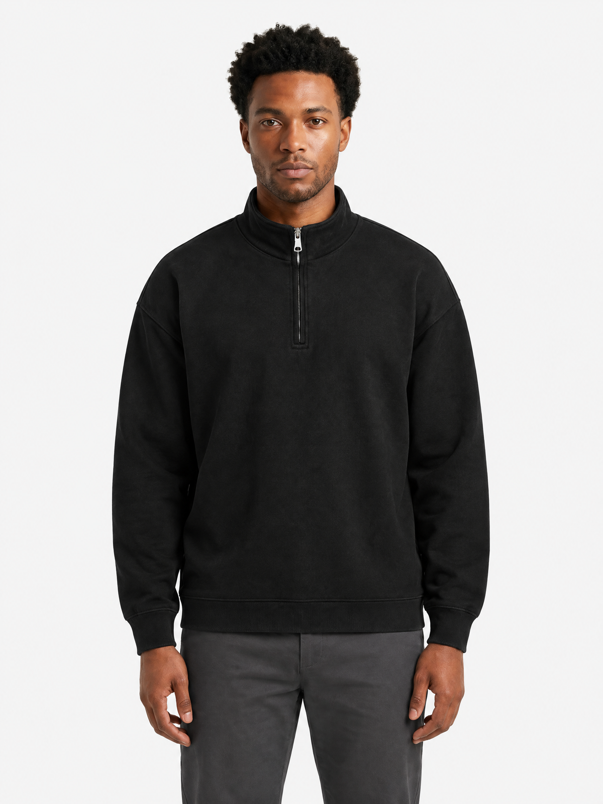 Casual Half-Zip Sweatshirt