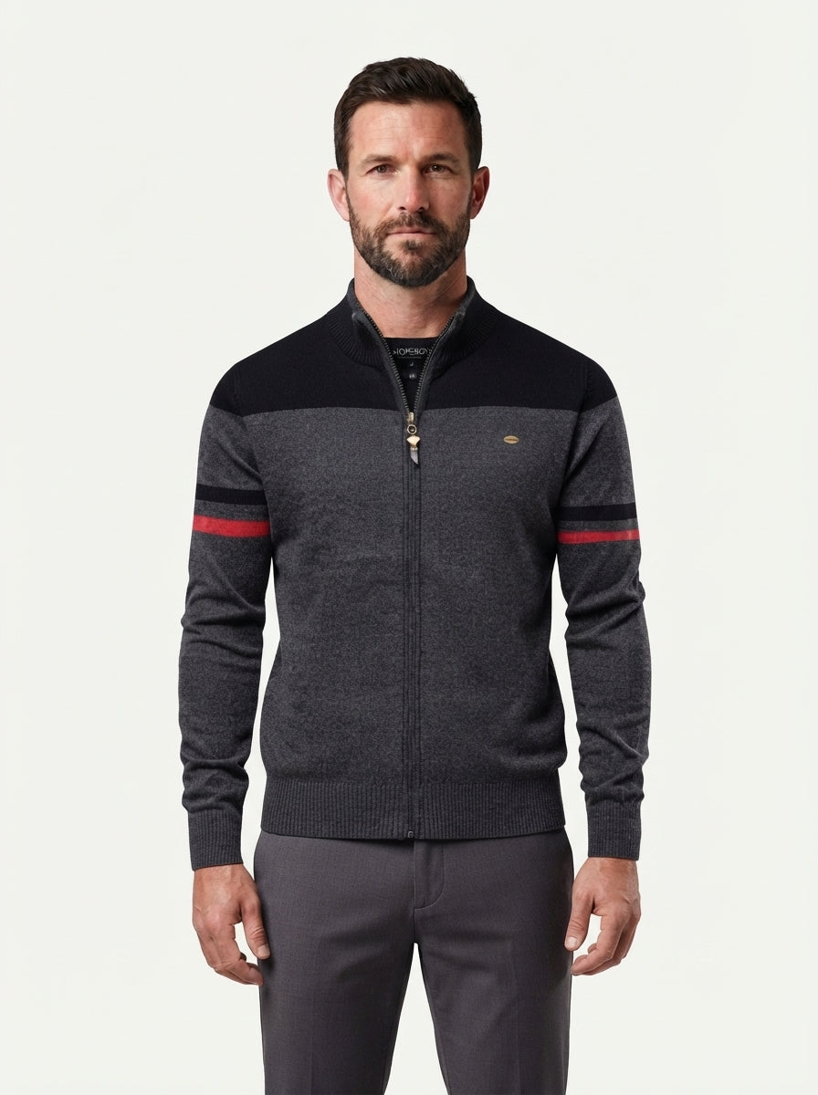 Men's Classic Cotton Zip Sweater