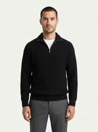 Men's Knitted Quarter-Zip Sweater