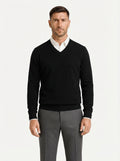 Men's Jumper Pullover V-Neck Slim Fit