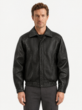 Tyler Collared Leather Jacket