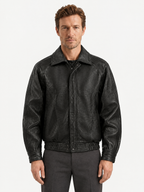 Tyler Collared Leather Jacket