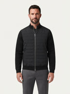 Smart-Casual Quilted Hybrid Knitted Sleeve Jacket