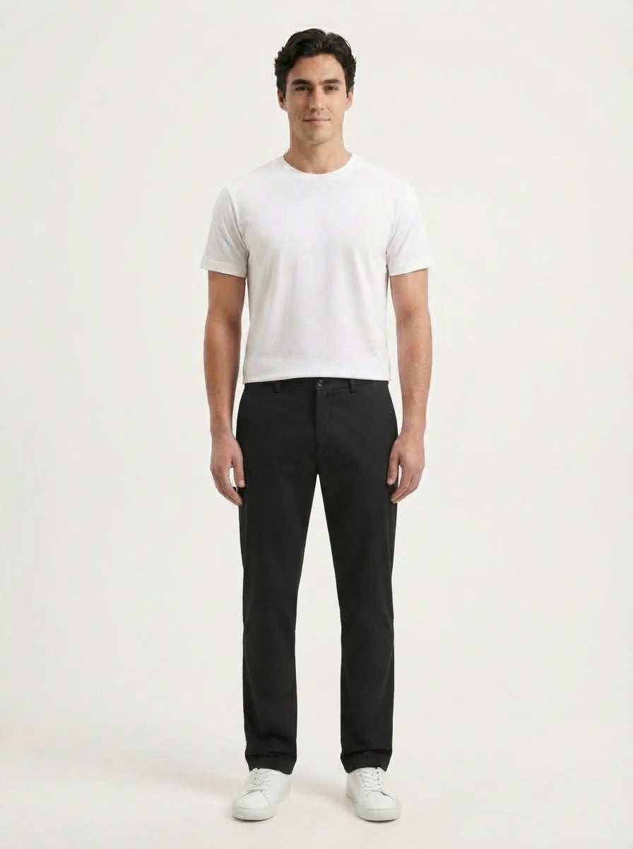 Men's Smart Casual Stretch Solid Trousers