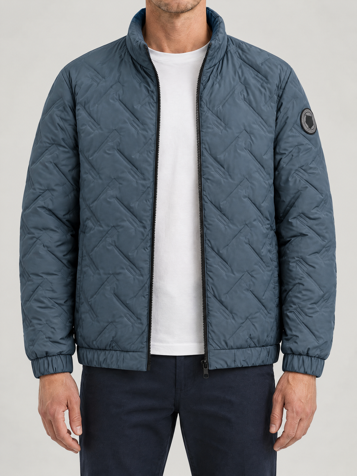 Quilted Stand Collar Jacket