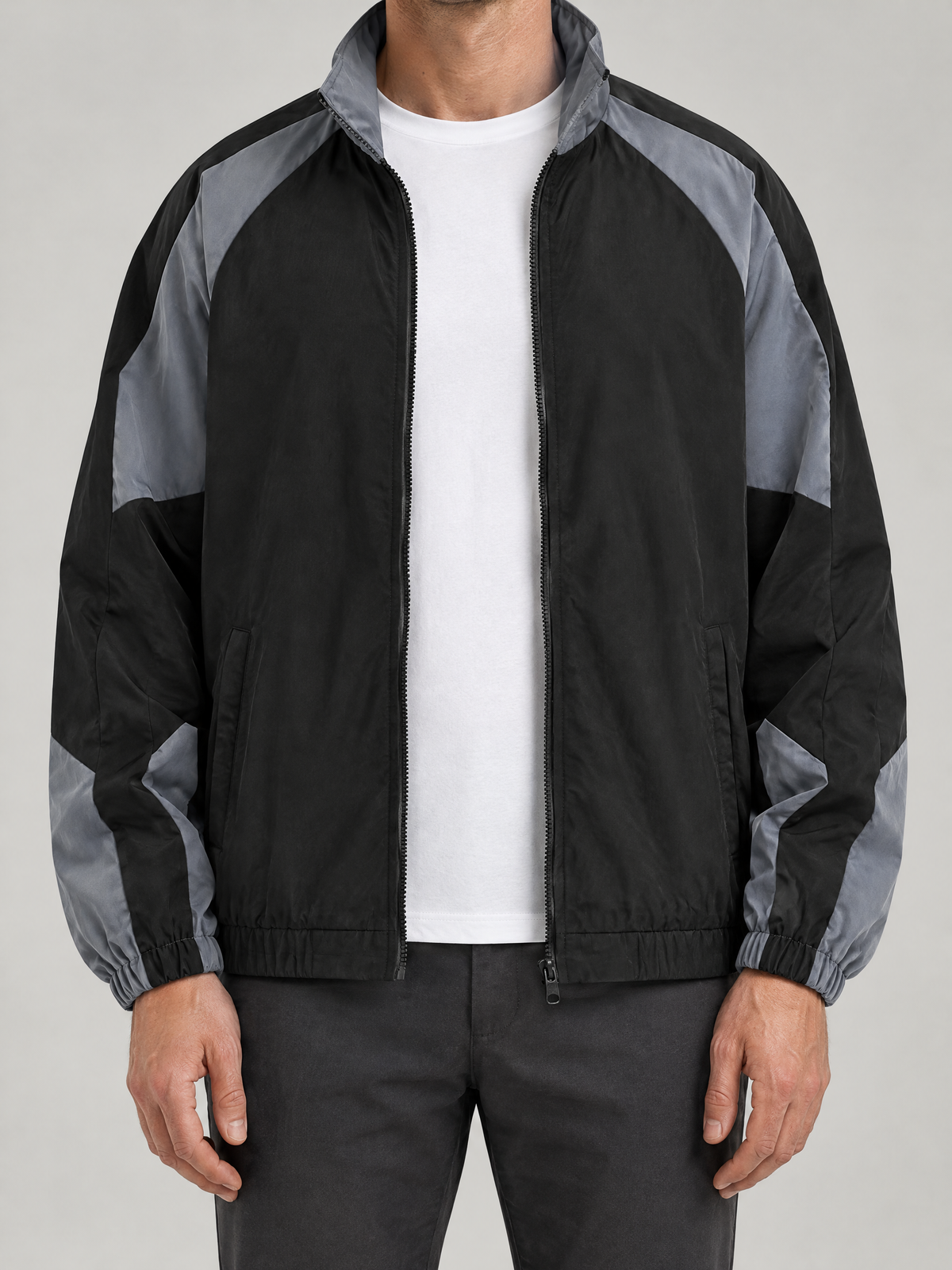 Travis Colour Block Zip-Up Jacket