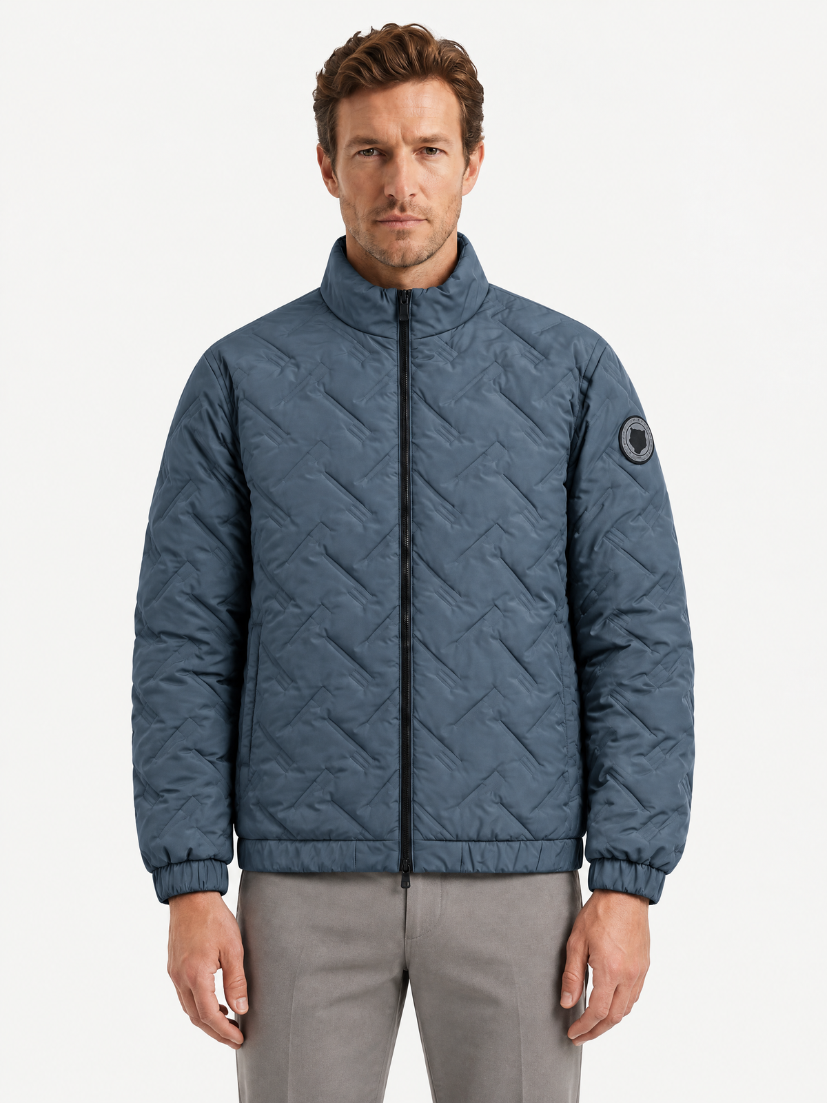 Quilted Stand Collar Jacket