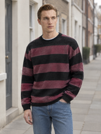 James Striped Knitted Crewneck