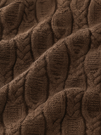 Cable Knit Crewneck Sweater