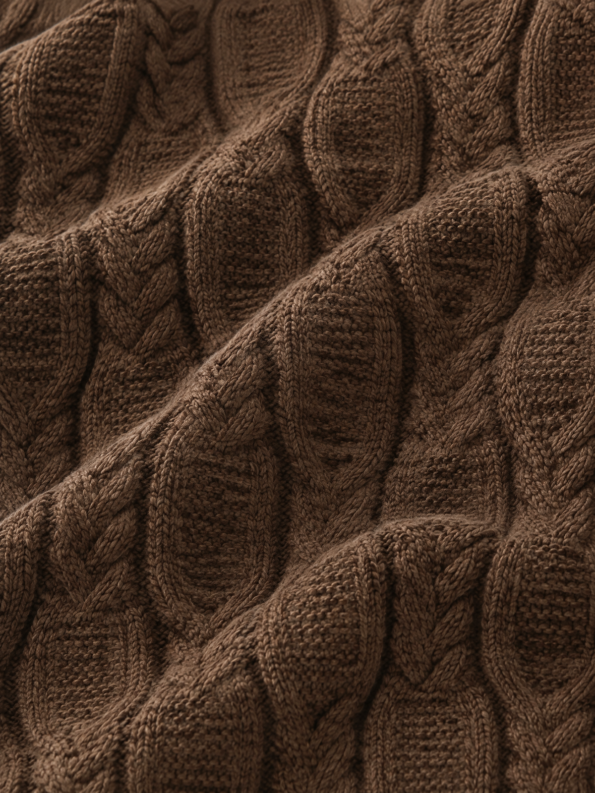 Cable Knit Crewneck Sweater