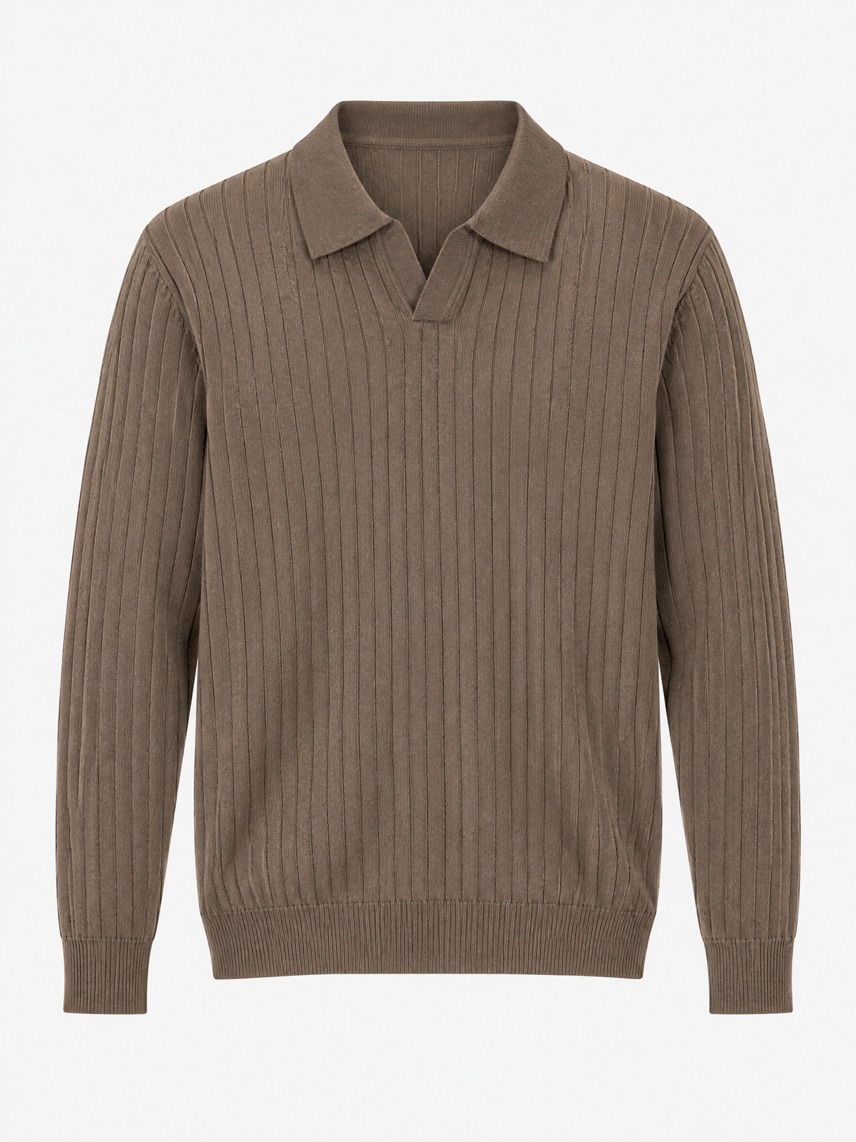 Enzo Ribbed Polo Sweater