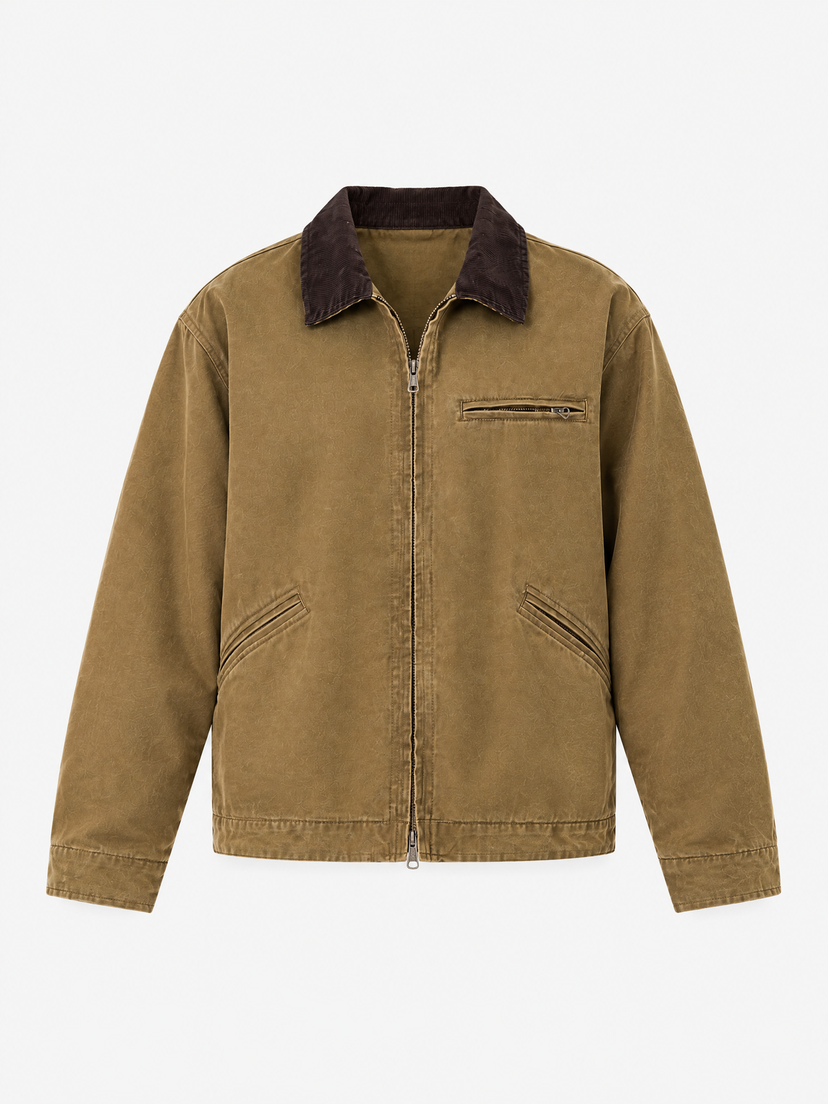 Leo Corduroy Collar Canvas Barn Jacket