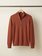 Wool Blend Half-Zip Sweater