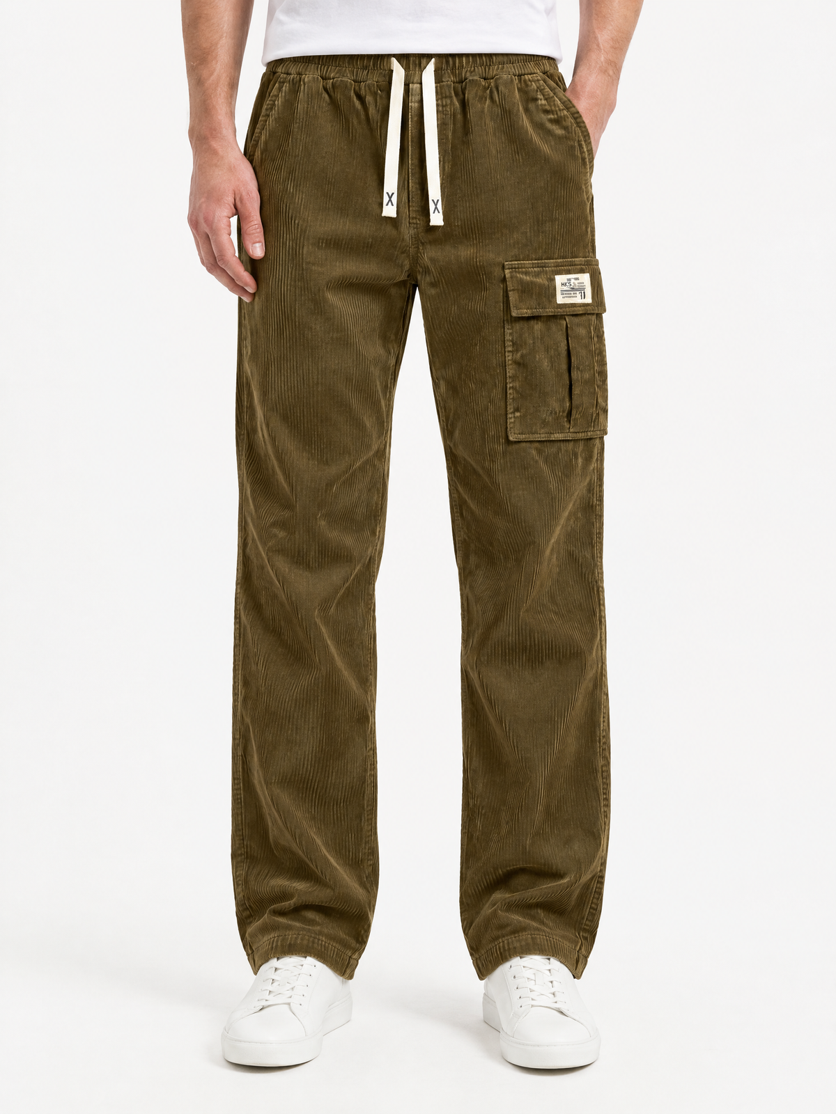 Mark Textured Cargo Trousers