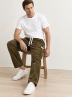 Mark Textured Cargo Trousers