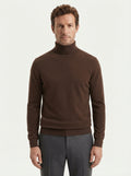 Sophisticated Wool Blend Turtleneck Sweater