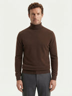 Sophisticated Wool Blend Turtleneck Sweater