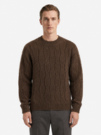 Cable Knit Crewneck Sweater