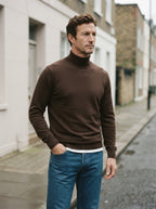 Sophisticated Wool Blend Turtleneck Sweater