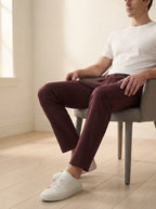 Men's Smart Casual Stretch Solid Trousers