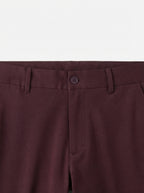 Men's Smart Casual Stretch Solid Trousers