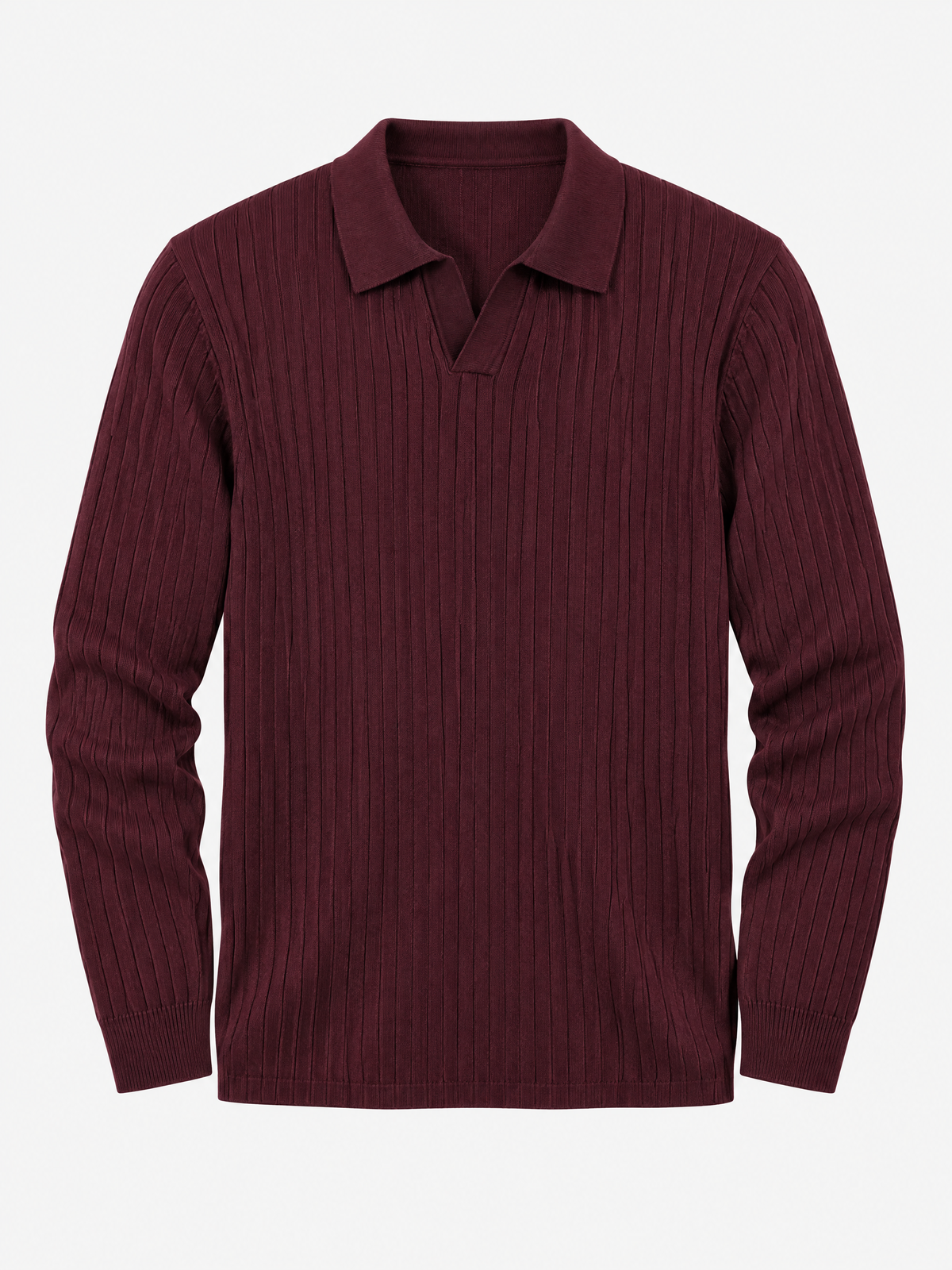 Enzo Ribbed Polo Sweater