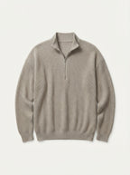 Men's Casual Knitted Zip Sweater