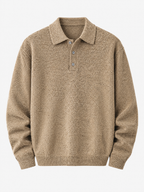 Ashford Relaxed Knit Polo Pullover