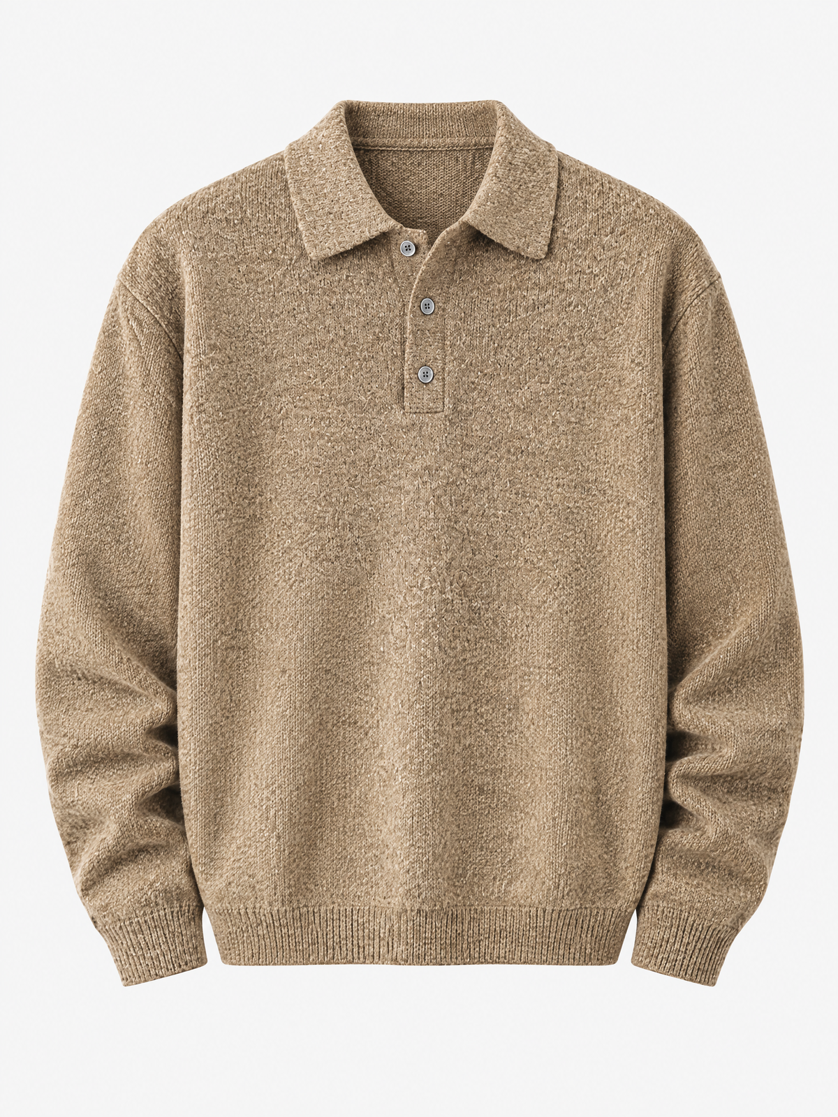 Ashford Relaxed Knit Polo Pullover