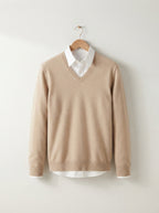 Men's Jumper Pullover V-Neck Slim Fit