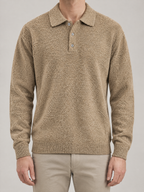 Ashford Relaxed Knit Polo Pullover